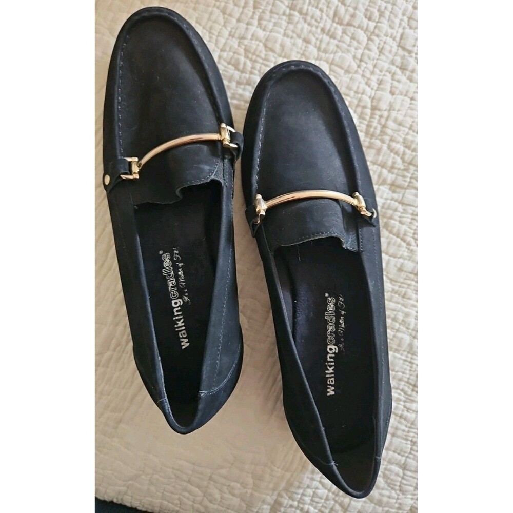 Walking Cradles Wren Back Suede Loafer Slip On Shoes NWOT sz 10 W
